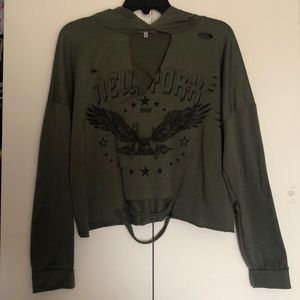 distressed long sleeve